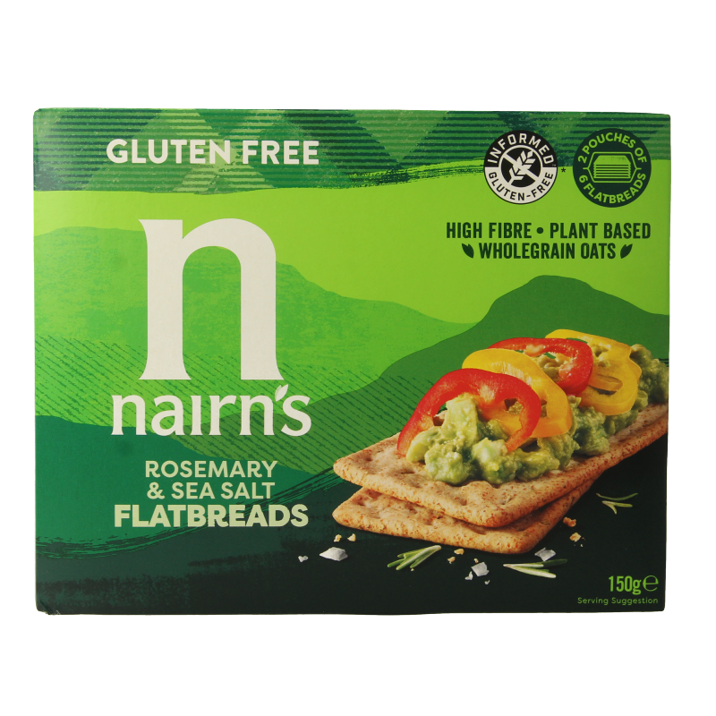 Nairns Flatbread rosemary & seasalt 150 Gram