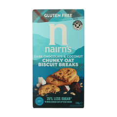 Nairns Biscuit breaks pure chocolade & kokos 160 Gram