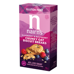Nairns Breakfast biscuit blueberry & raspberry 160 Gram