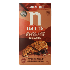 Nairns Biscuit breaks oat & chocolate chip 160 Gram