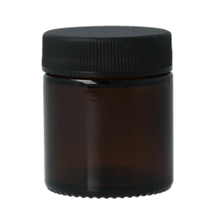 Helios Holland Zalfpot/cremepot incl deksel amber bruin glas 30ml 5 Stuks