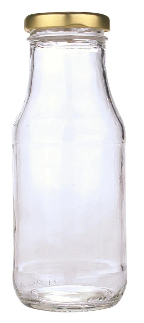 Helios Holland Sapfles glas 250ml met twist off dop goud 6 Stuks