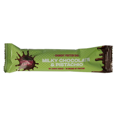 The fitness candy company Milky chocolate & pistachio 55 Gram