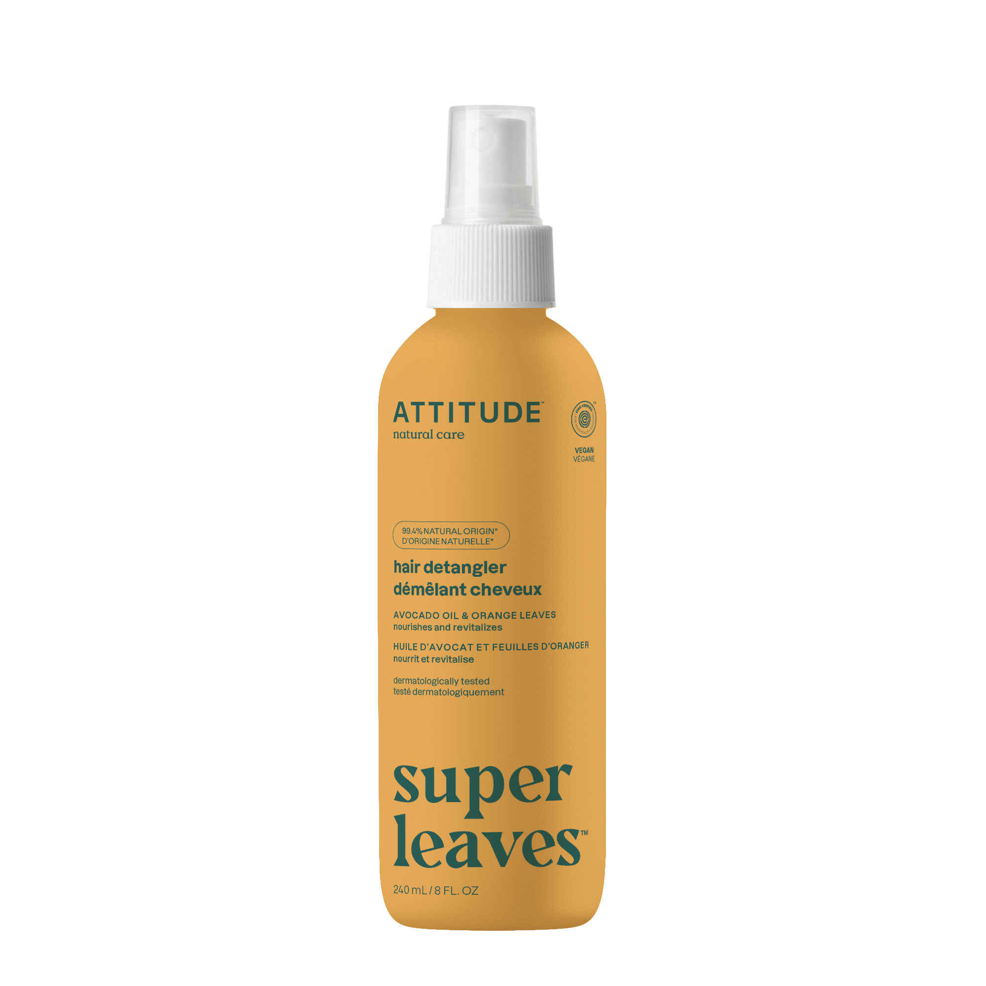 Attitude Super leaves anti klit haarspray orange leaves 240.00 Milliliter