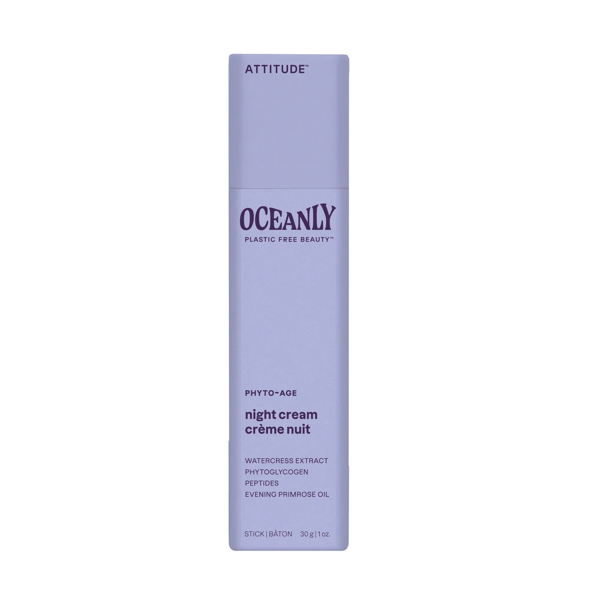 Attitude Oceanly phyto age nachtcreme stick 30 Gram
