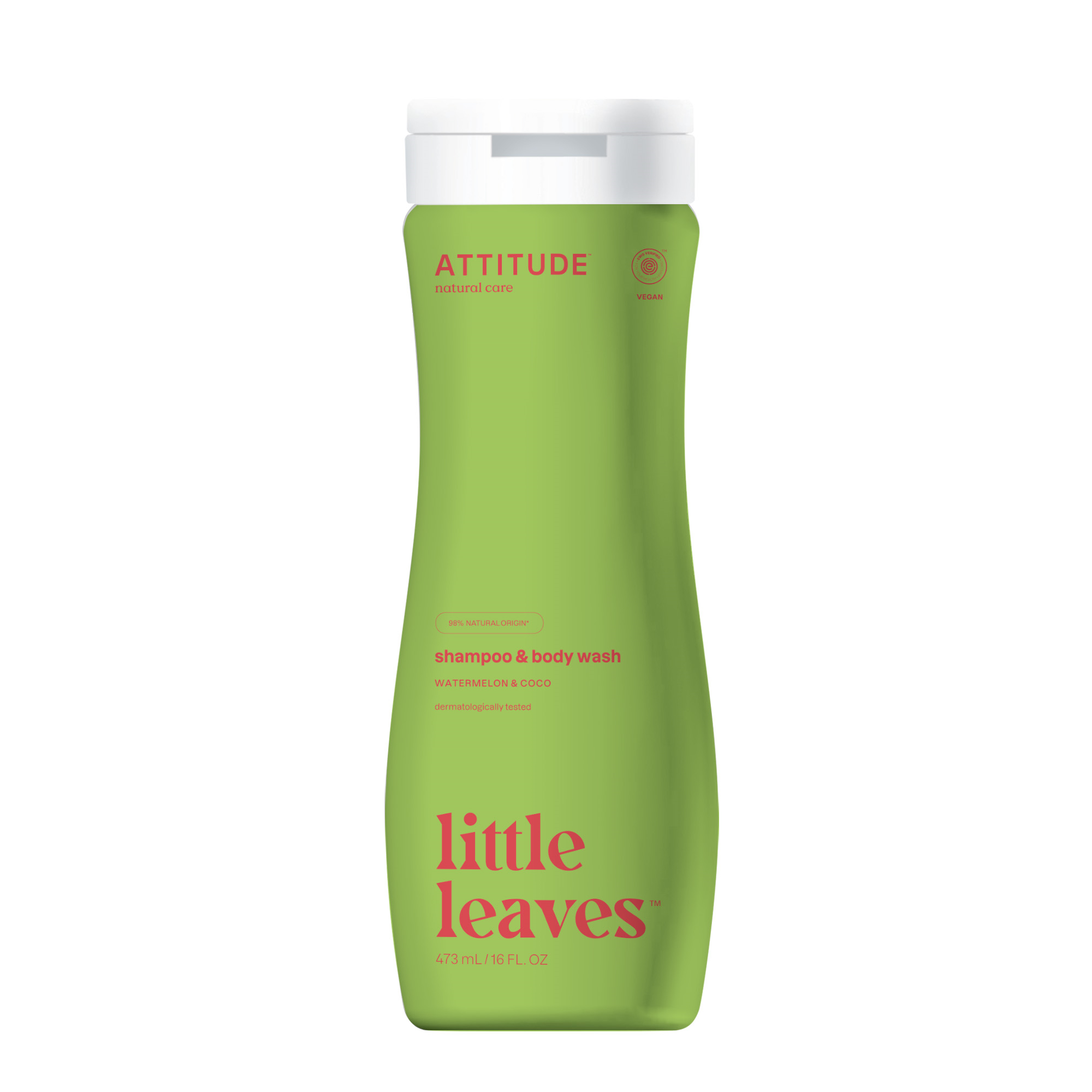 Attitude Shampoo 2 in 1 little leaves meloen 473.00 Milliliter