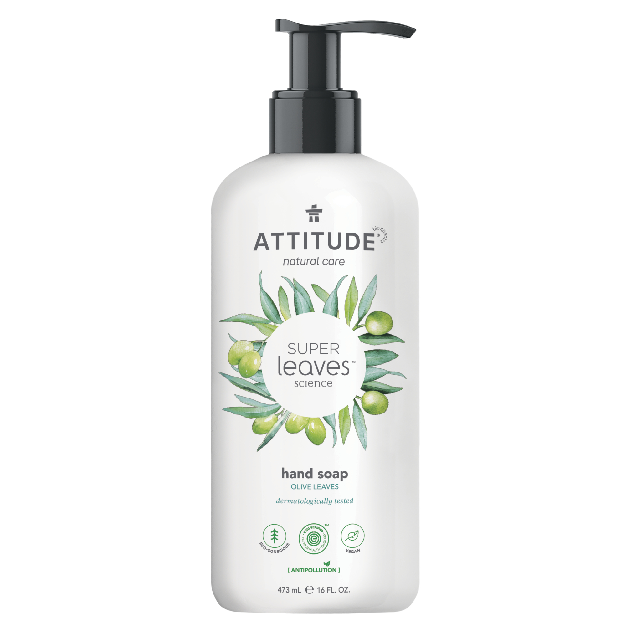 Attitude Super leaves handzeep olive leaves 473 Milliliter