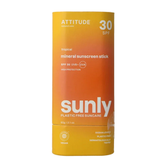 Attitude Sunly zonnebrandstick SPF30 tropisch 60 Gram