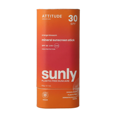 Attitude Sunly zonnebrandstick SPF30 oranjebloesem 60 Gram