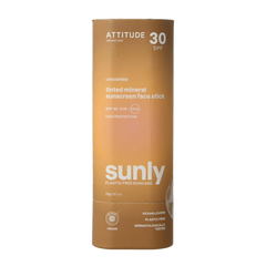 Attitude Sunly gezichtszonnebrandstick getint SPF30 20.00 Gram