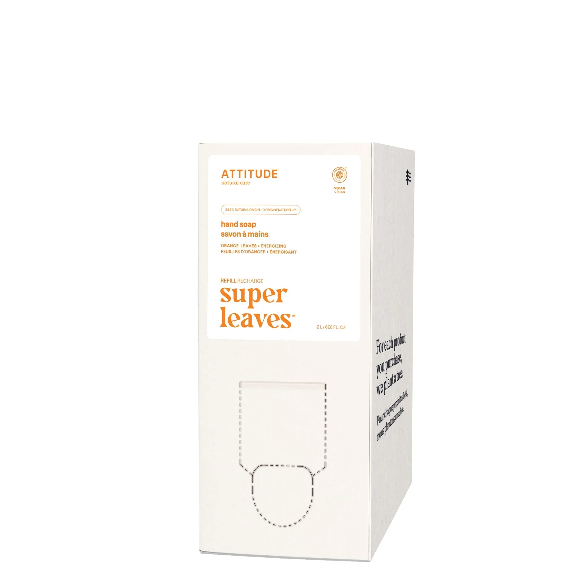 Attitude Super leaves handzeep orange leaves eco refill 2 Liter