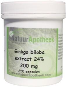 Natuurapotheek Ginkgo biloba 24% 200mg 250 Capsules