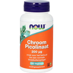 NOW Chroom Picolinaat 200mcg 100.00 Capsules