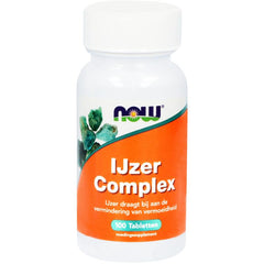 NOW IJzer complex 100 Tabletten