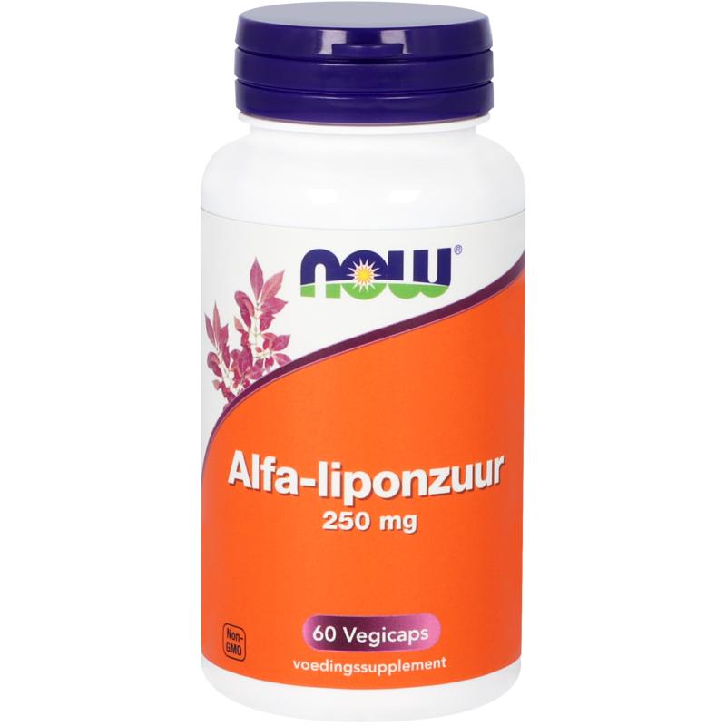 NOW Alfa-liponzuur 250mg 60.00 Vegetarische capsules