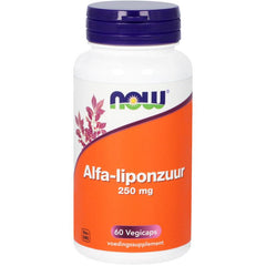 NOW Alfa-liponzuur 250mg 60.00 Vegetarische capsules
