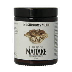 Mushrooms for Life Maitake padddenstoelen poeder bio 60.00 Gram