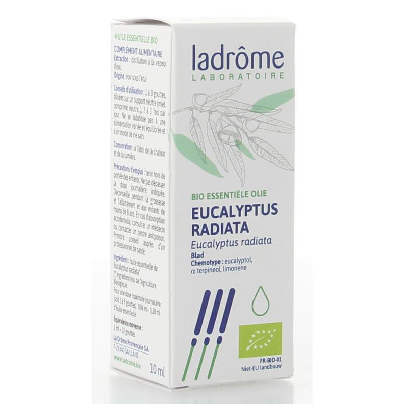 Ladrome Eucalyptus radiata olie bio 10 Milliliter