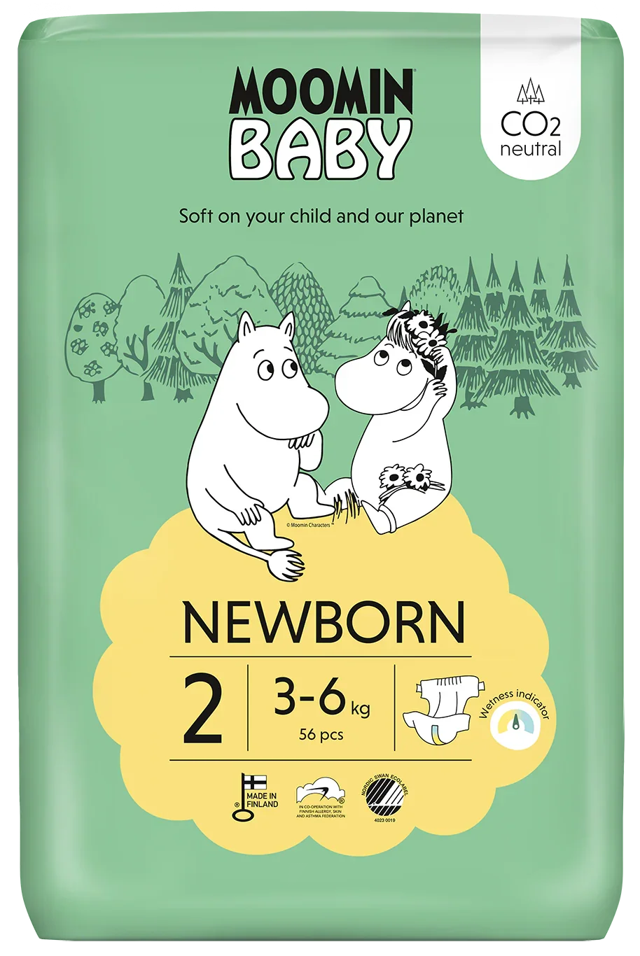 Moomin Baby luiers maat 2 56 Stuks