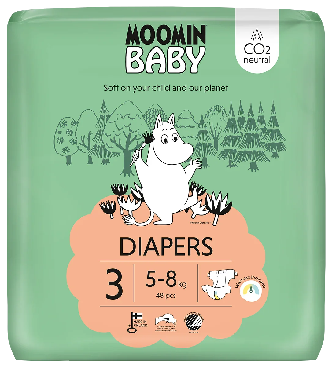 Moomin Baby luiers maat 3 48 Stuks