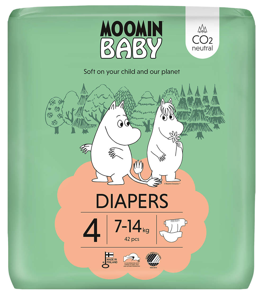 Moomin Baby luiers maat 4 42.00 Stuks