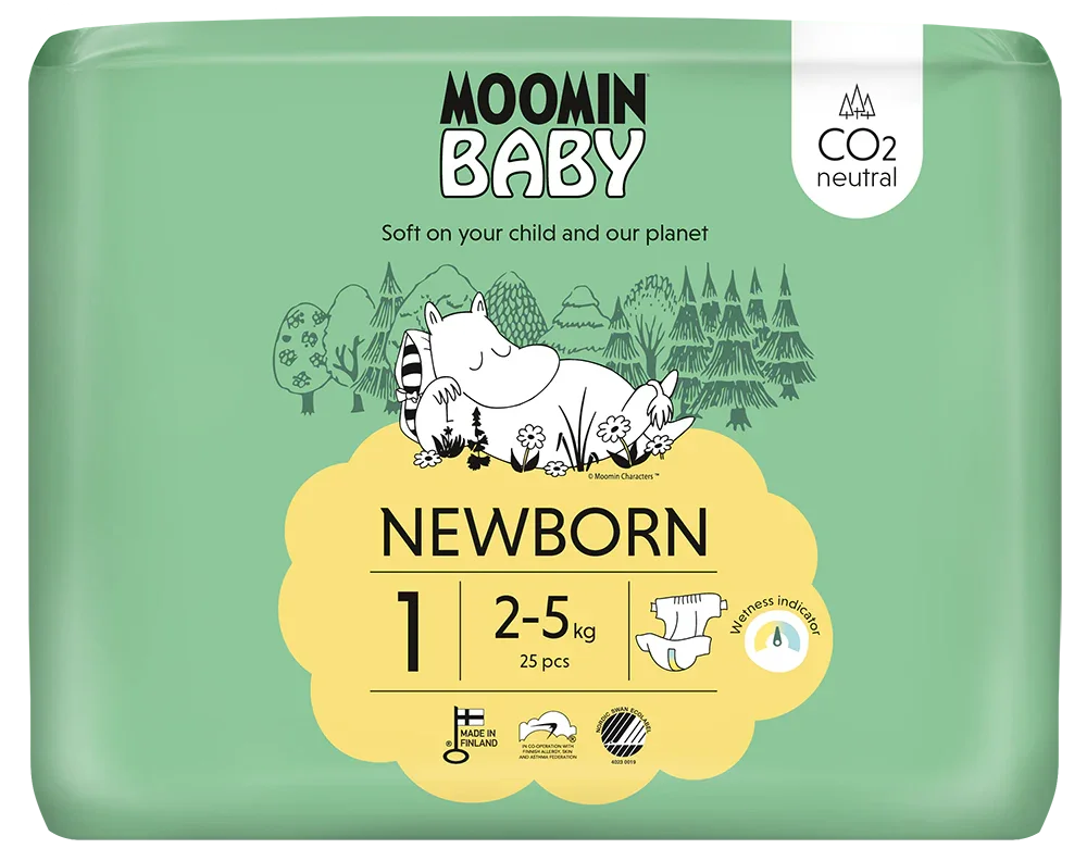 Moomin Baby luiers maat 1 25 Stuks