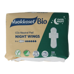 Vuokkoset Bio Maandverband night wing 9 Stuks
