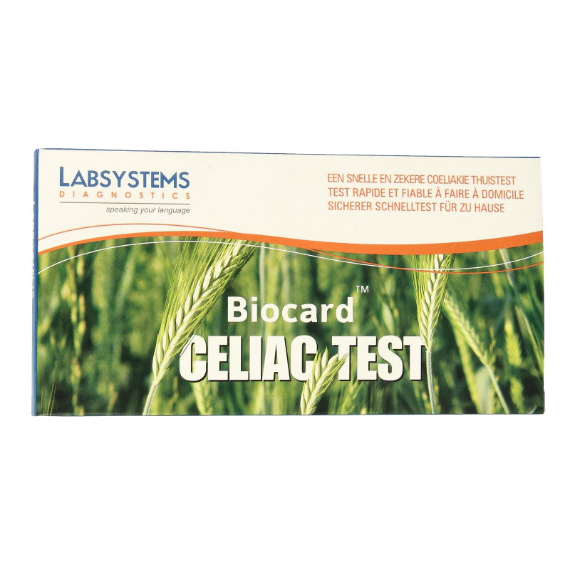 Biocard Coeliakie - gluten overgevoeligheid test 1 Stuks