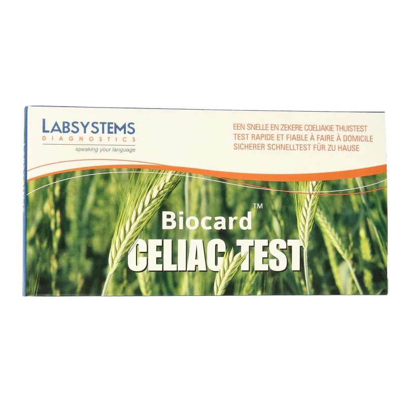 Biocard Coeliakie - gluten overgevoeligheid test 1 Stuks