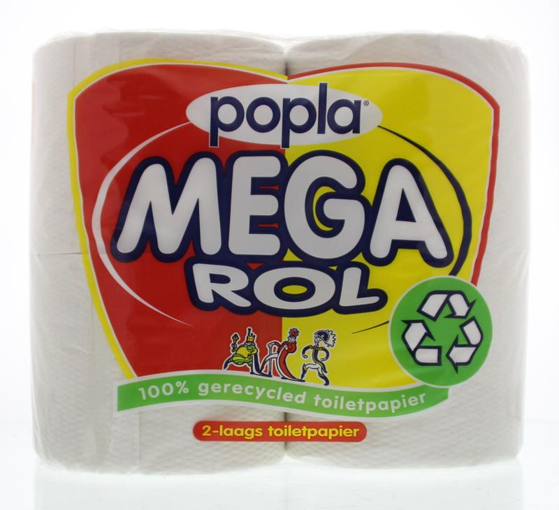 Popla Toiletpapier megarol 400 vel 4 Rol
