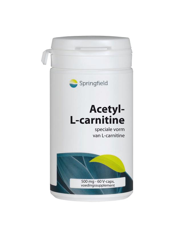 Springfield Acetyl-L-Carnitine 500mg 60 Vegetarische capsules