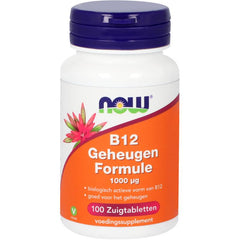 NOW Vitamine B12 geheugenformule 1000mcg 100 Zuigtabletten