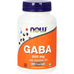 NOW GABA 500mg 100 Vegetarische capsules