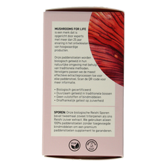 Mushrooms for Life Reishi spore paddenstoel bio 60 Capsules
