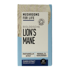 Mushrooms for Life Lion's mane bio 60.00 Capsules