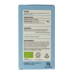 Mushrooms for Life Chaga bio 60 Capsules