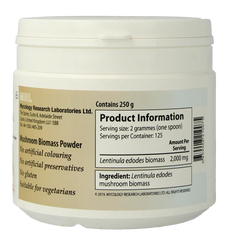 MRL Shiitake poeder bio 250 Gram