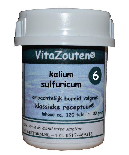 Vitazouten Kalium sulfuricum VitaZout nr. 06 120.00 Tabletten