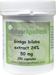 Natuurapotheek Ginkgo biloba 24% 50mg 250 Capsules