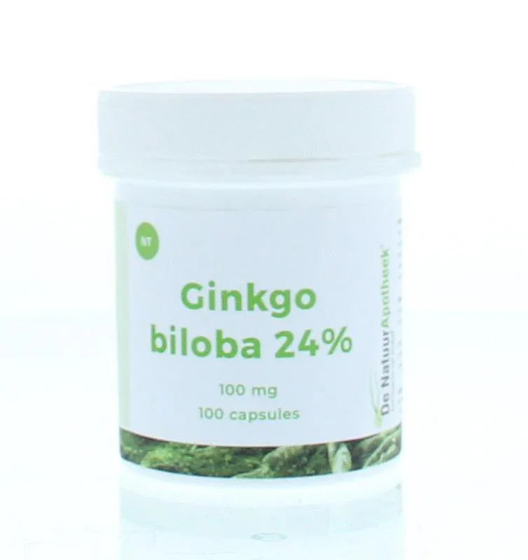 Natuurapotheek Ginkgo biloba 24% 100mg 100 Capsules