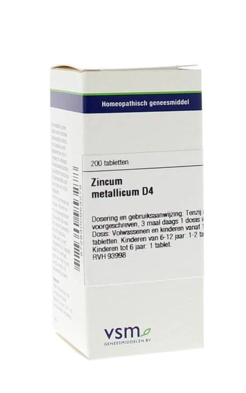 VSM Zincum metallicum D4 200 Tabletten