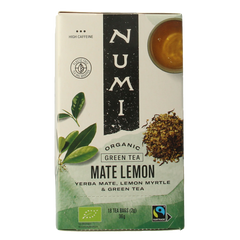 Numi Green tea mate lemon bio 18 Zakjes
