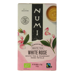 Numi Witte thee white rose bio 18 Zakjes