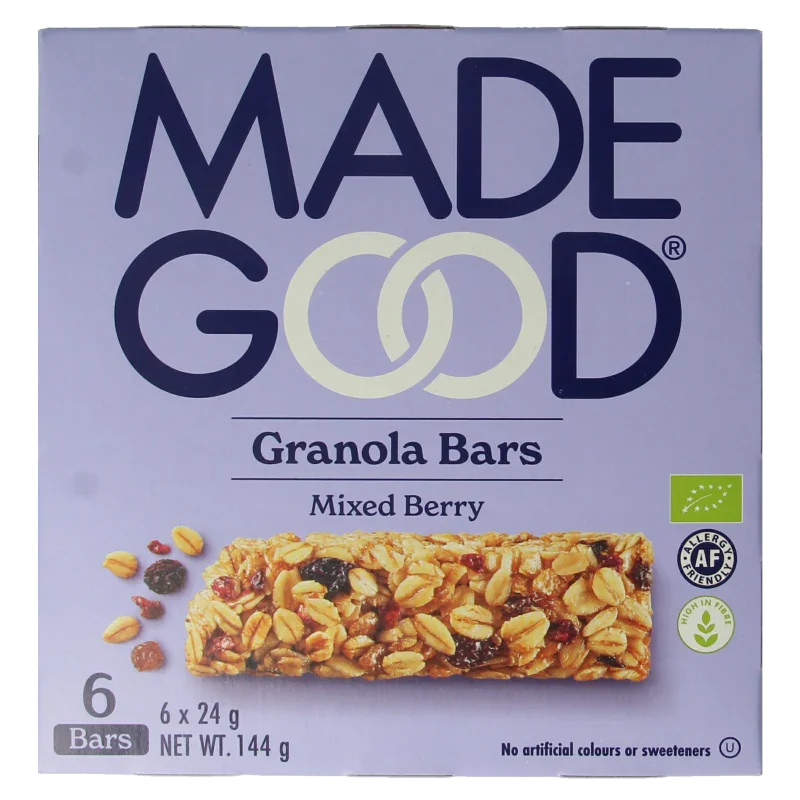 Made Good Granola bar mixed berries 24 gram bio 6 Stuks