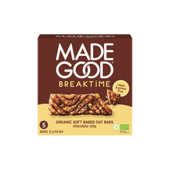 MadeGood Breaktime bar choco chip bio 5.00 Stuks