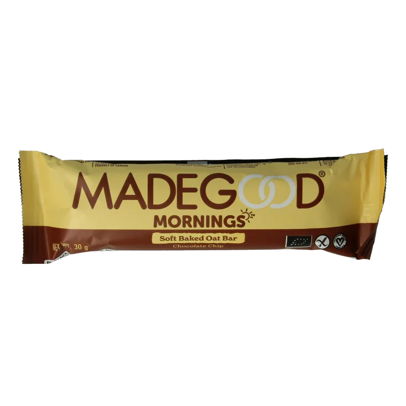 Made Good Morning bar chocolate chip bio 30 Gram