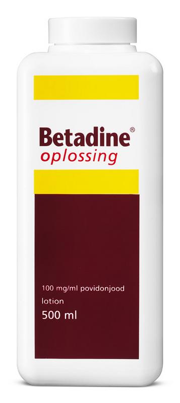 Betadine Jodium oplossing 100mg/ml 500 Milliliter