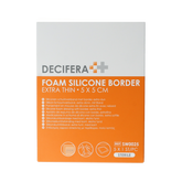 Decifera Foam silicone border extra dun 5x5cm 5.00 Stuks
