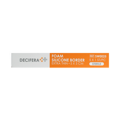 Decifera Foam silicone border extra dun 5x5cm 5.00 Stuks