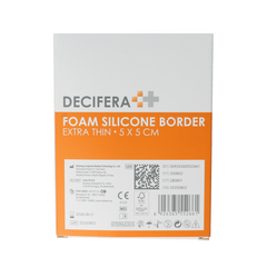 Decifera Foam silicone border extra dun 5x5cm 5.00 Stuks